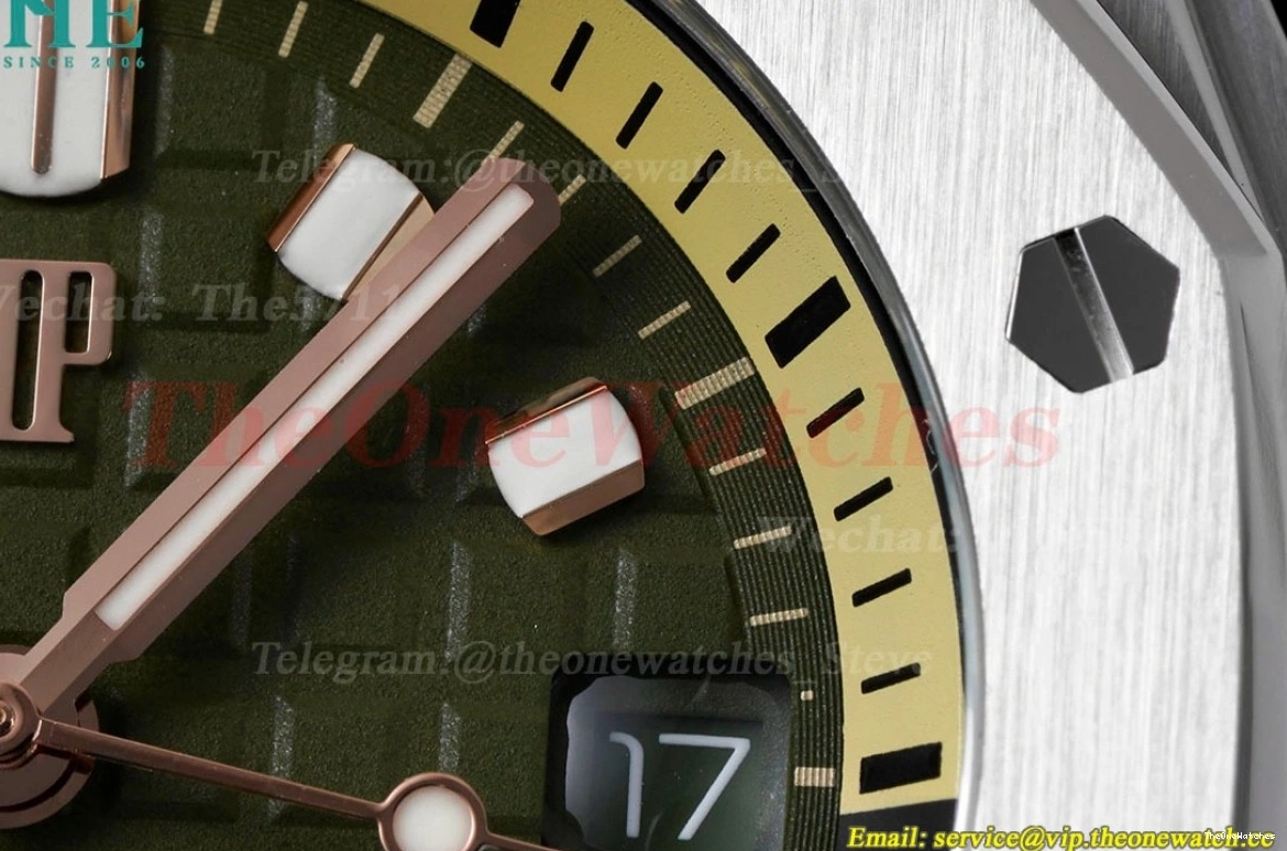 Green Royal 42mm Oak A4308 SS Stk Clone RU Diver Offshore APS 15720 Super 0511